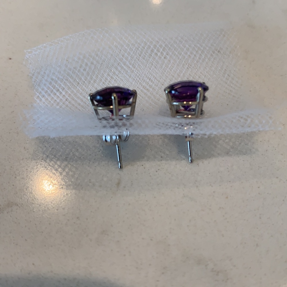 Authentic Amethyst Heirloom Quality Earrings. - image 3